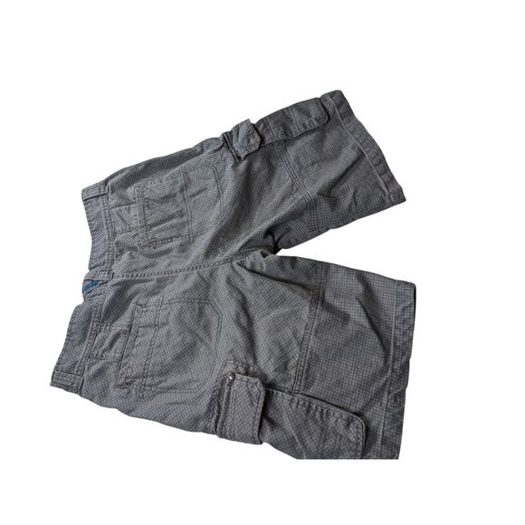 Ocean Pacific OP Mens 34 Cargo Shorts Utility Pockets Checkered Grid Pattern - Picture 5 of 15